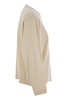 Brunello Cucinelli Virgin Wool, Cashmere And Silk Sweater With Shiny Pocket Detail