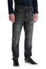 regular taper jeans mid rise charcoal cotton elastane