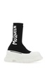 Alexander Mcqueen Women Black Stretch Nylon Tread Slick Sneakers