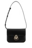 Black leather small Astra crossbody bag