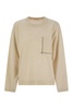 Brunello Cucinelli Virgin Wool, Cashmere And Silk Sweater With Shiny Pocket Detail