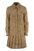 Flared Lace Shirt Dress