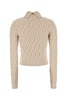 Embroidered Wool Blend Sweater