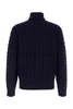 Navy blue wool blend sweater