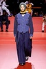 Patchwork striped denim jacket 