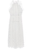 Sleeveless Maxi Dress In Polka