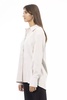 Alpha studio White Polyester Shirt