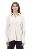 Alpha studio White Polyester Shirt