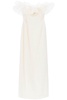 Alessandra rich strapless dress with organza details