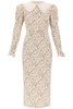 Floral silk midi dress