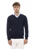 Alpha studio Blue Wool Sweater