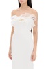 Alessandra rich strapless dress with organza details