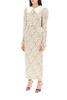 Floral silk midi dress