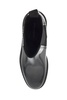 brushed leather chelsea ankle boots