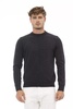 Alpha studio Black Wool Sweater