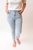high rise slim crop pants in sarah