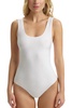 butter tank bodysuit in white