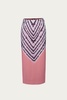 felix mesh midi skirt in tan tie-dye