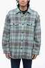 virgin wool overshirt with check motif