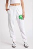 don't fumble mac slim sweatpants in white