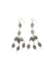 labradorite 3 tier drop earrings