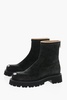 mm6 nabuk booties with lived-in toe