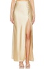 nolee slit skirt in irish cream