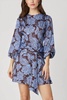 lynne dress in chocolate/lavender