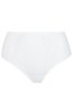 women's high waist brief in white
