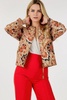 zip up multi-print jacket