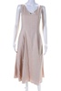 womens v-neck a-line dress dusty rose