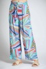 women's crop wide leg pant in multi