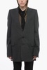 half-lined collarless grabiëlle blazer