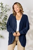 full size ribbed cocoon cardigan