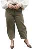 washed barrel pants in olive