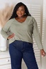 full size v-neck long sleeve t-shirt