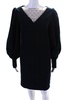 womens water drop bluson dress navy