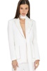 nina blazer with belt (white)