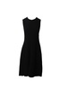 shift dress in black triacetate