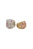 marcia wire wrap ring with hot pink swarovski crystals