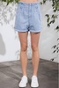 paperbag jean short in denim