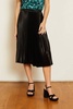 mia skirt in black shiny woven