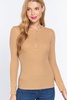 long slv henley thermal top