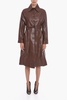 belted soft-leather trench