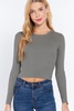 long slv open back sweater top
