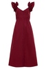 eleanor midi dress in rhubarb