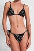 emma swim bottom in black paisley