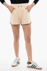 brushed multipocket shorts with flocked logo
