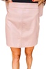 piper leather skirt in blush pink