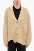 v-neck cable knit cardigan